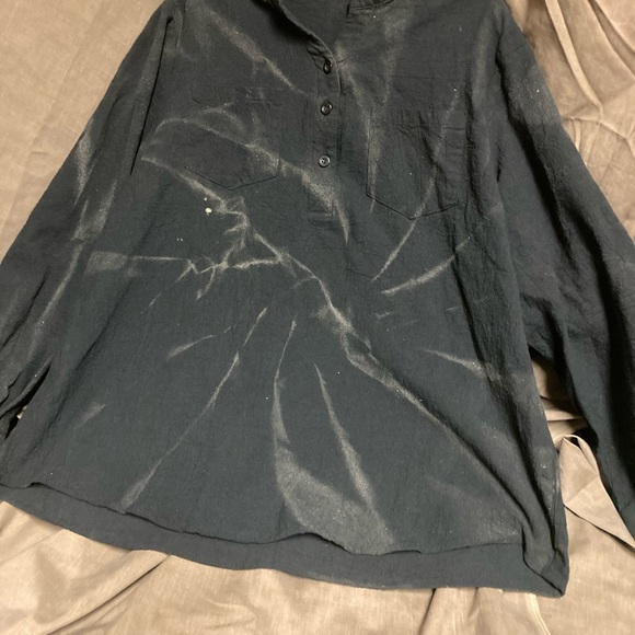 SIZE xl WOMENS 100% cotton top NEW reverse dyed by me! And only $20 - Picture 4 of 8